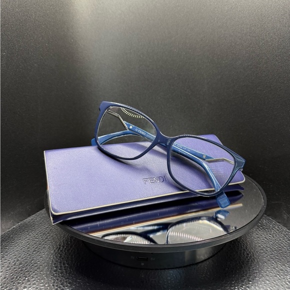 Fendi FF 0232 PJP Eyeglasses and Case | Blue Frame Made in Italy | Authenticated - Picture 11 of 11